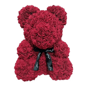 Rose Bear Dark Red